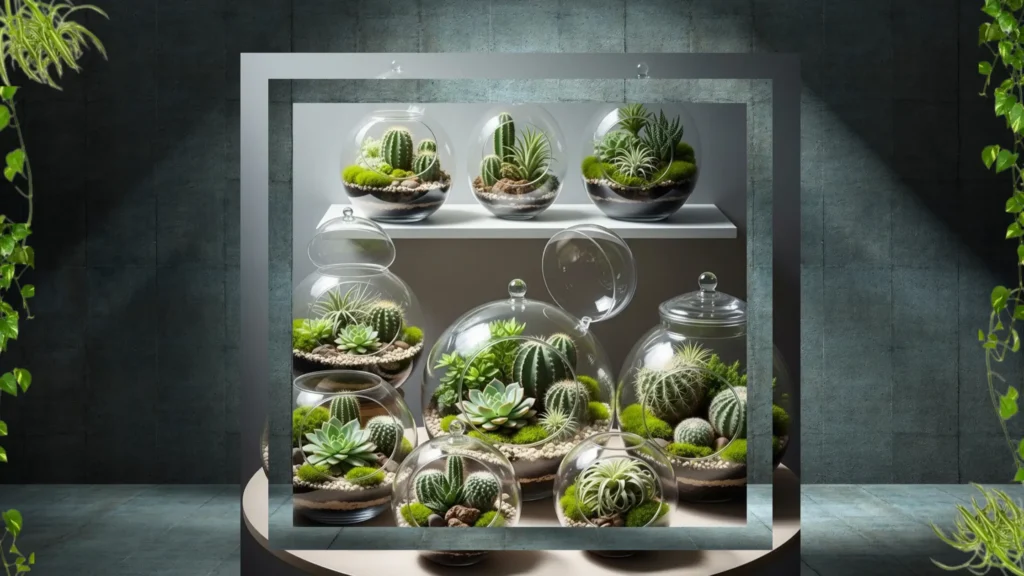 Glass Terrariums for Tables & Shelves