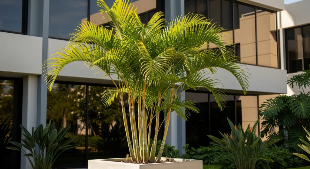 Top 10 Low-Maintenance Outdoor Plants for Indian Office Gardens - Areca Palm (Dypsis lutescens)
